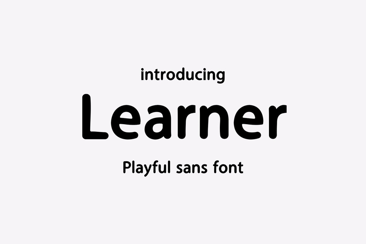 Learner Regular шрифт | Shrift.pro