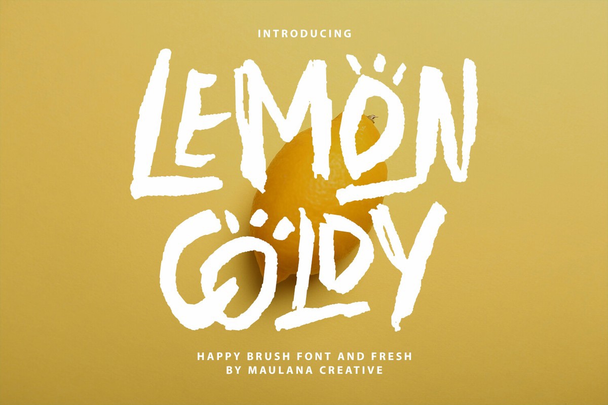 Пример шрифта Lemon Coldy Regular