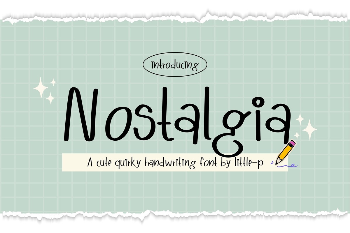 Пример шрифта Nostalgia Regular