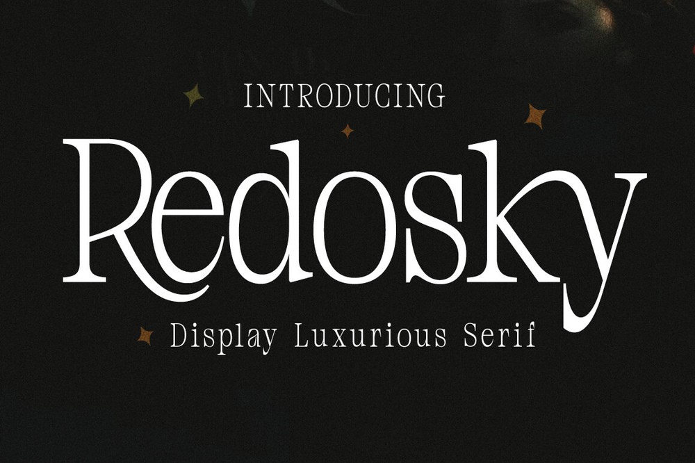 Пример шрифта Redosky Regular