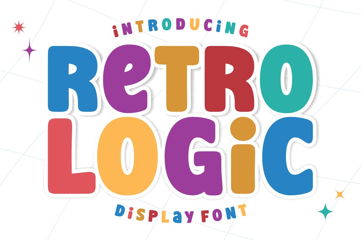 Пример шрифта Retro Logic Regular