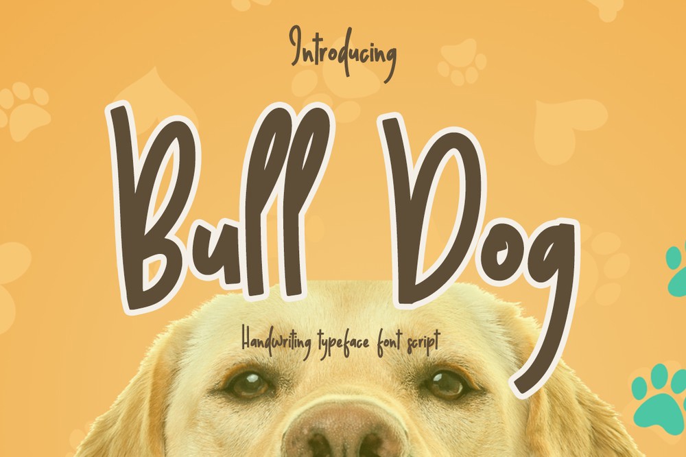 Пример шрифта Bull Dog Regular