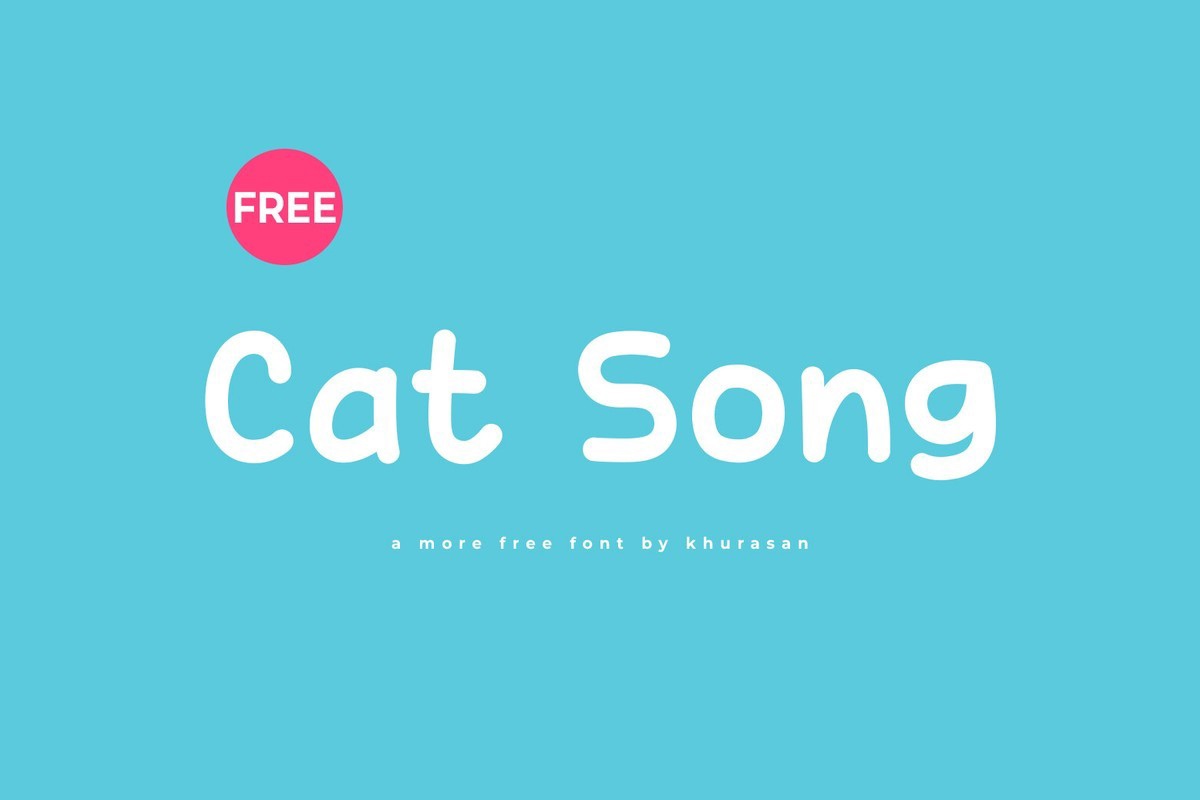 Пример шрифта Cat Song