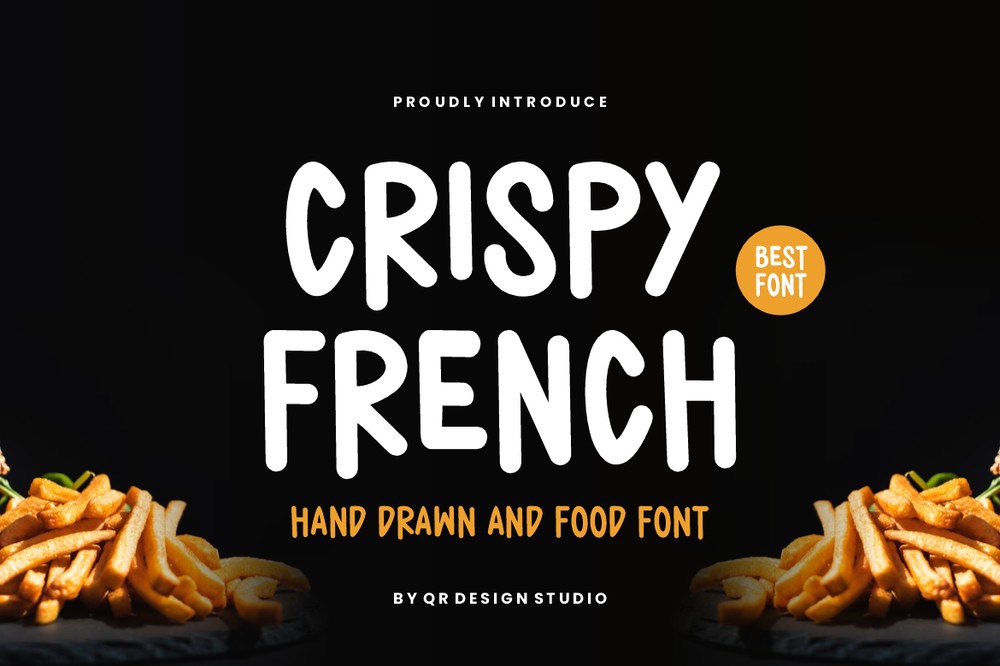 Пример шрифта Crispy French