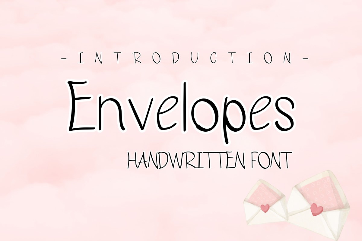 Пример шрифта Envelopes