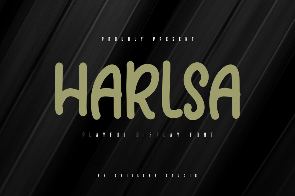 Пример шрифта Harlsa Regular