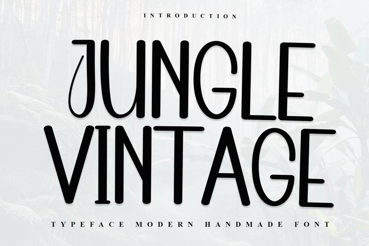 Пример шрифта Jungle Vintage Regular