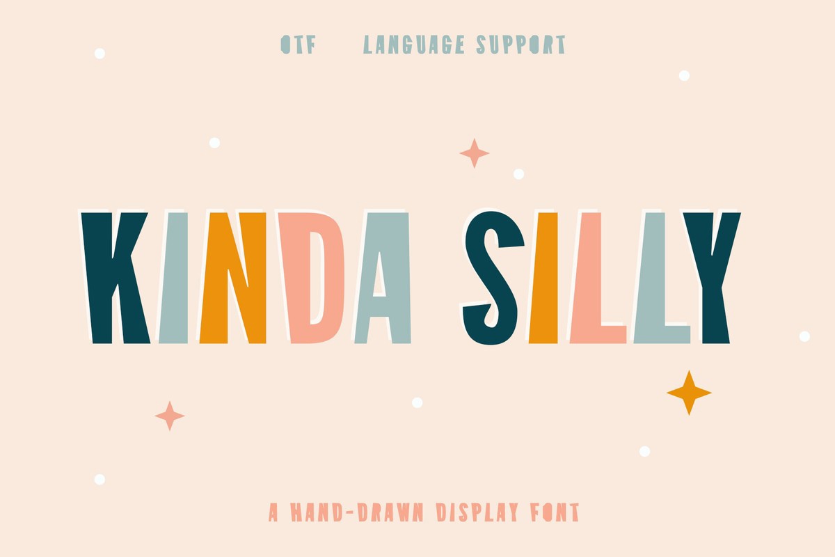 Пример шрифта Kinda Silly Regular