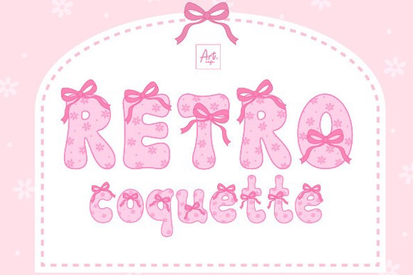 Пример шрифта Retro Coquette Regular