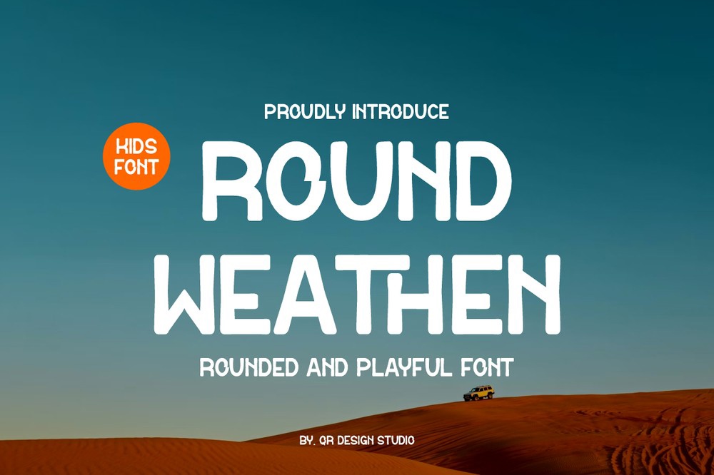 Пример шрифта Round Weathen Regular