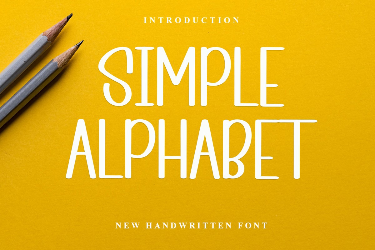 Пример шрифта Simple Alphabet Regular