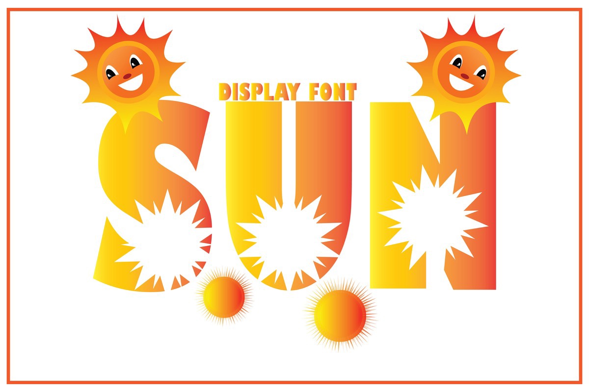 Пример шрифта Sun Regular