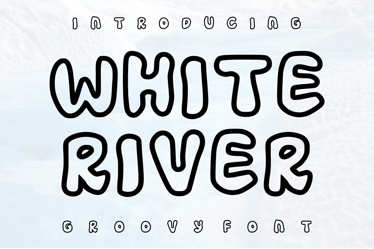 Пример шрифта White River