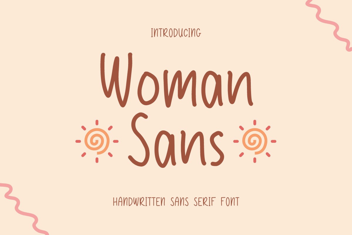 Пример шрифта Woman Sans