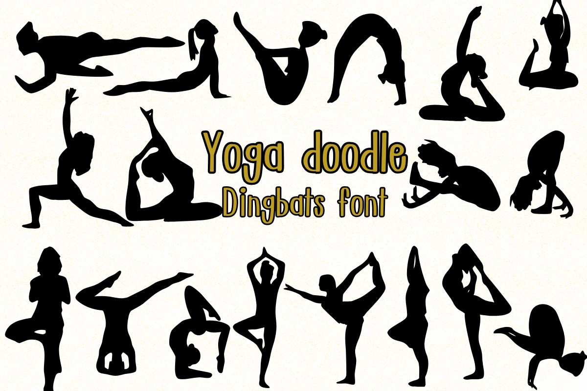 Пример шрифта Yoga Doodle Regular