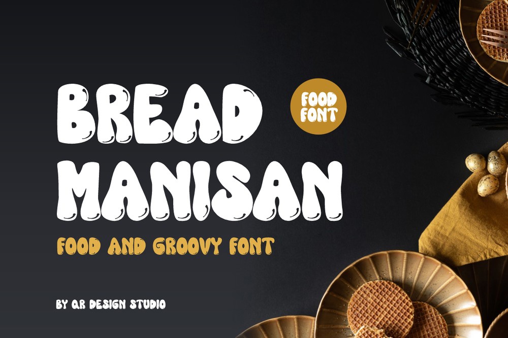 Пример шрифта Bread Manisan