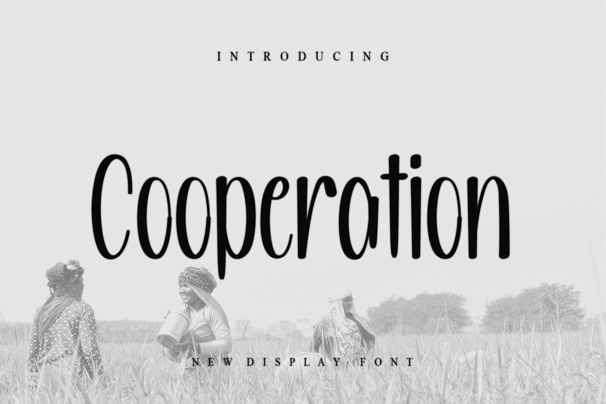 Пример шрифта Cooperation Regular