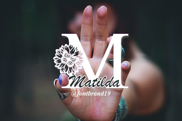 Пример шрифта Matilda Monogram Regular