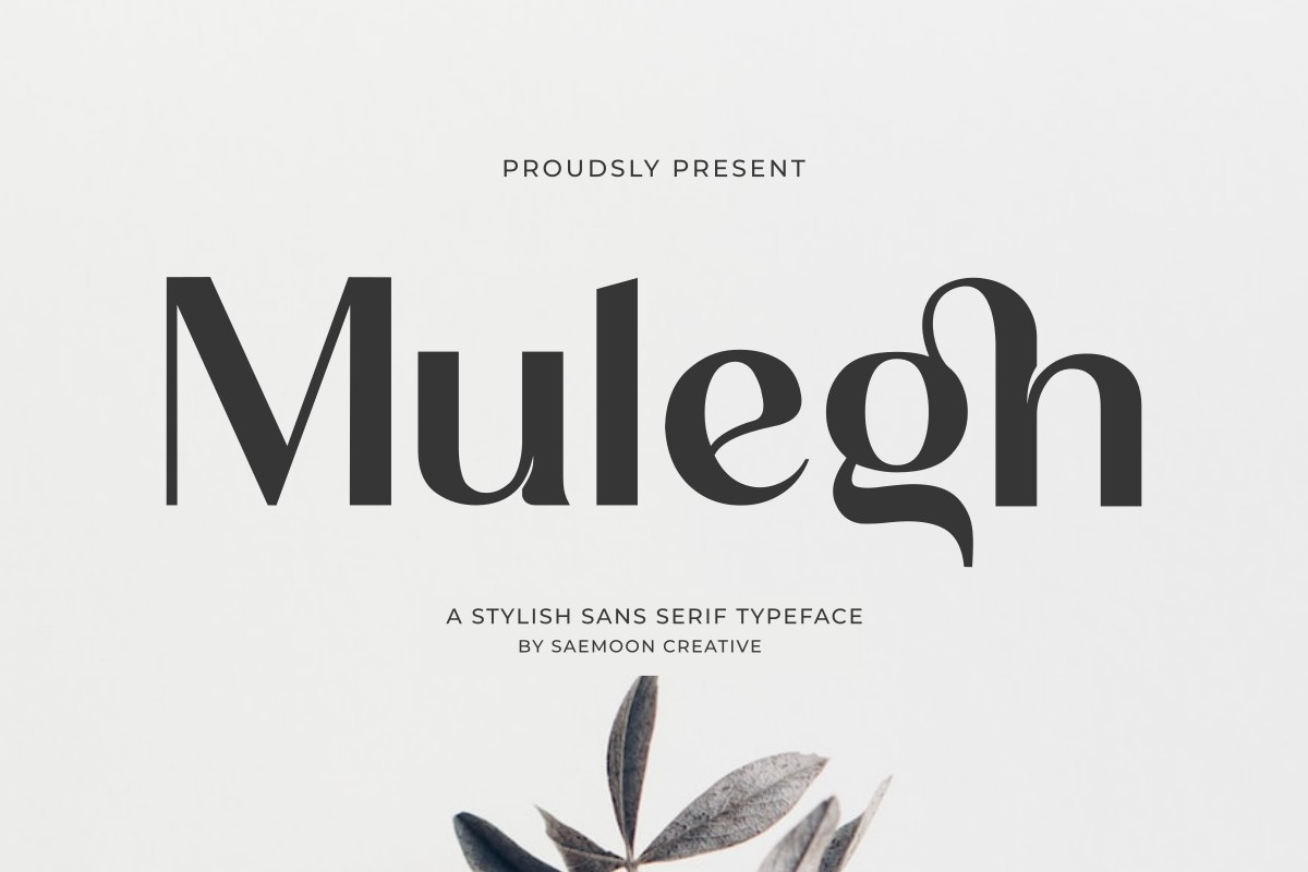 Пример шрифта Mulegh Regular