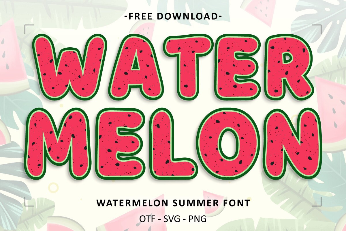 Пример шрифта Watermelon Summer Regular