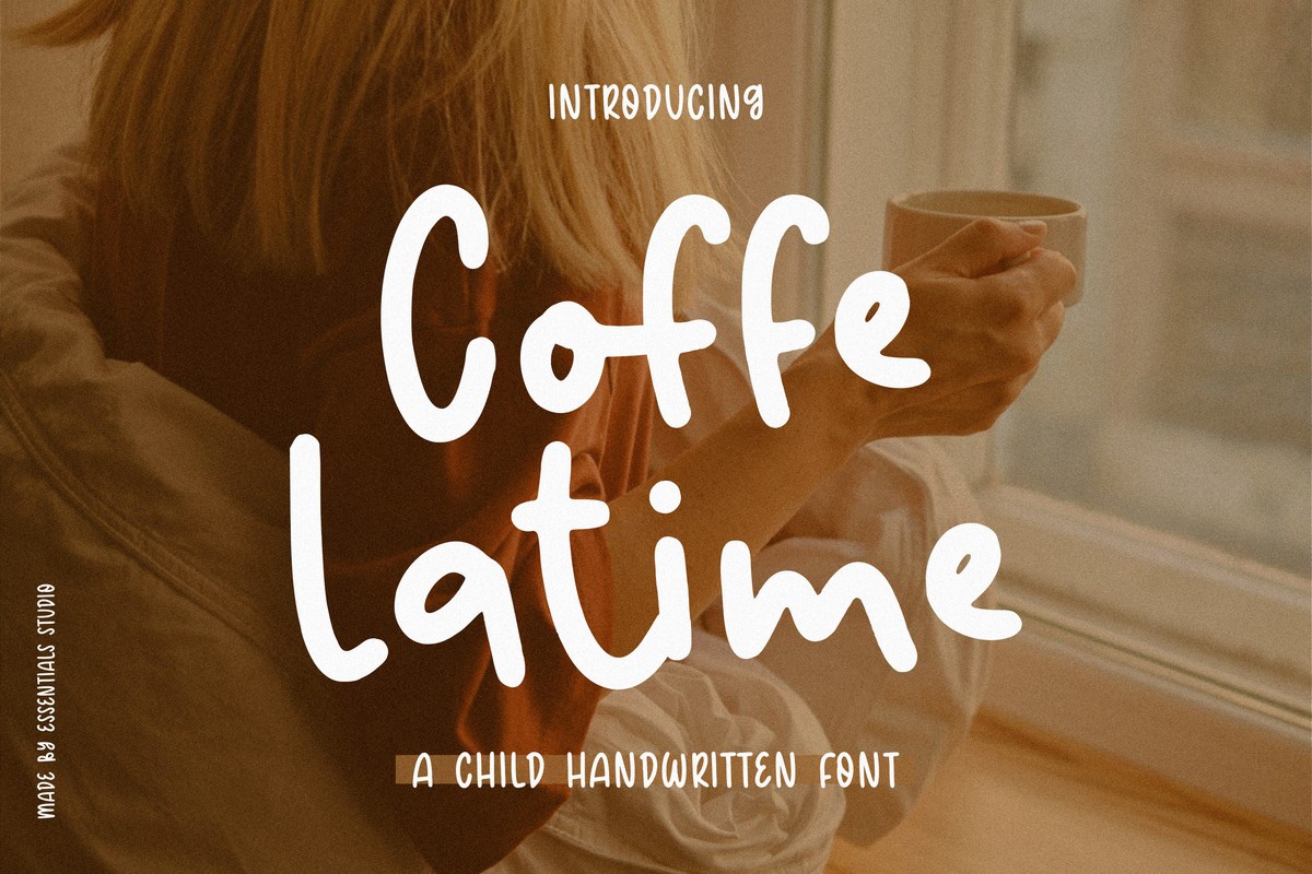 Пример шрифта Coffe Latime