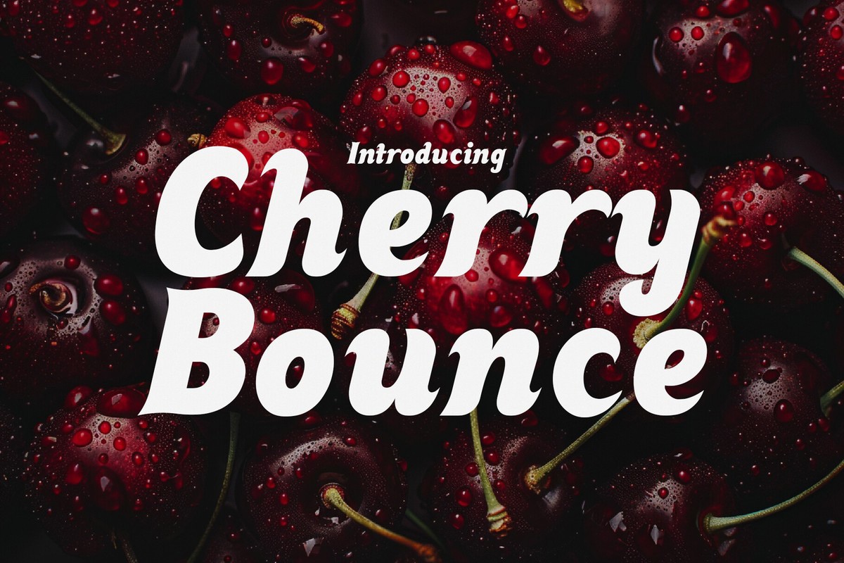 Пример шрифта Cherry Bounce Regular