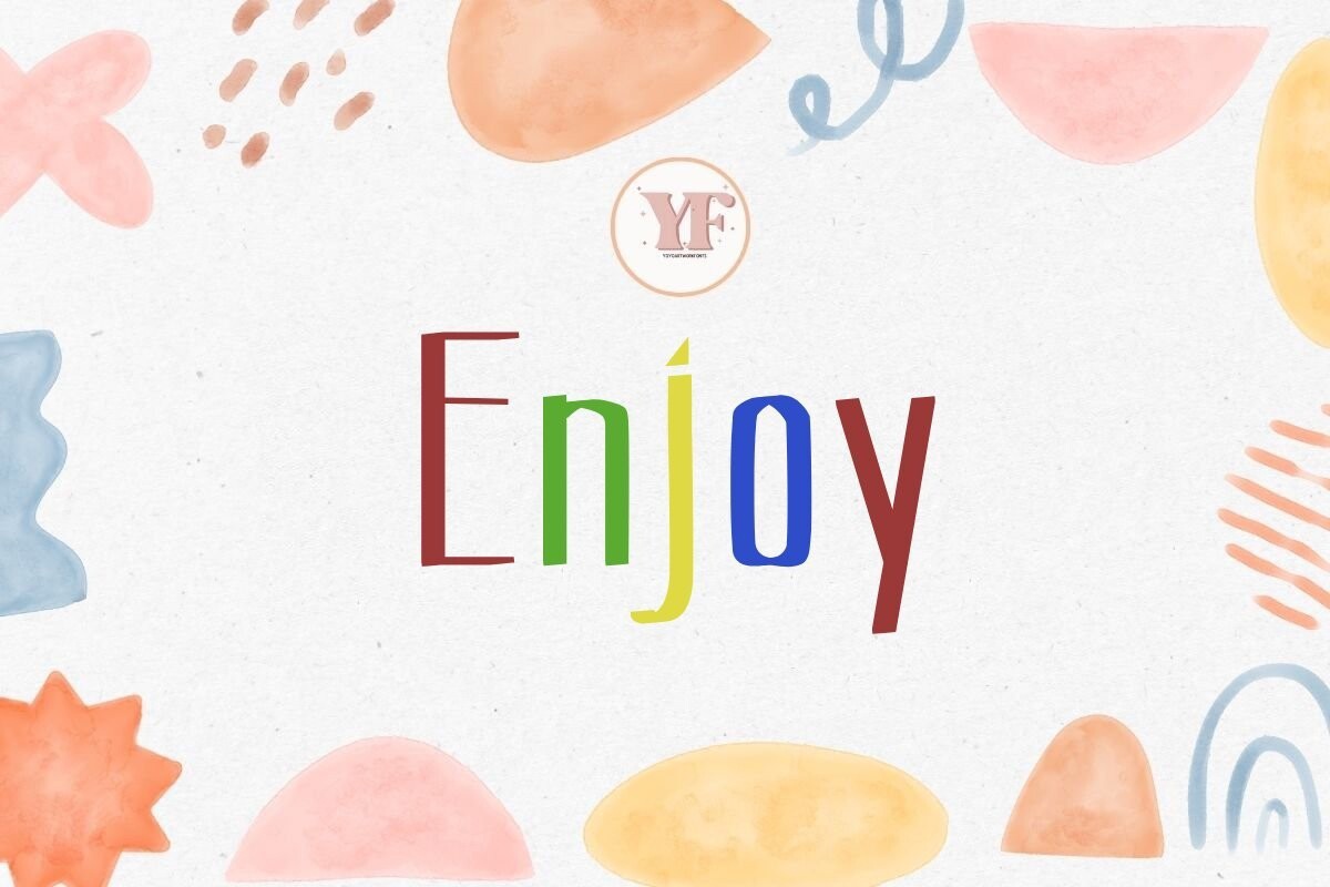 Пример шрифта Enjoy Regular