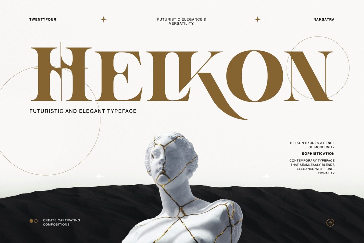 Пример шрифта Helkon Regular