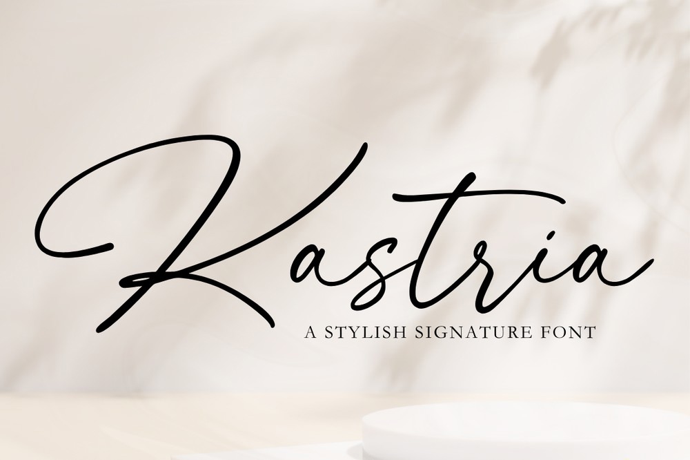 Пример шрифта Kastria Regular