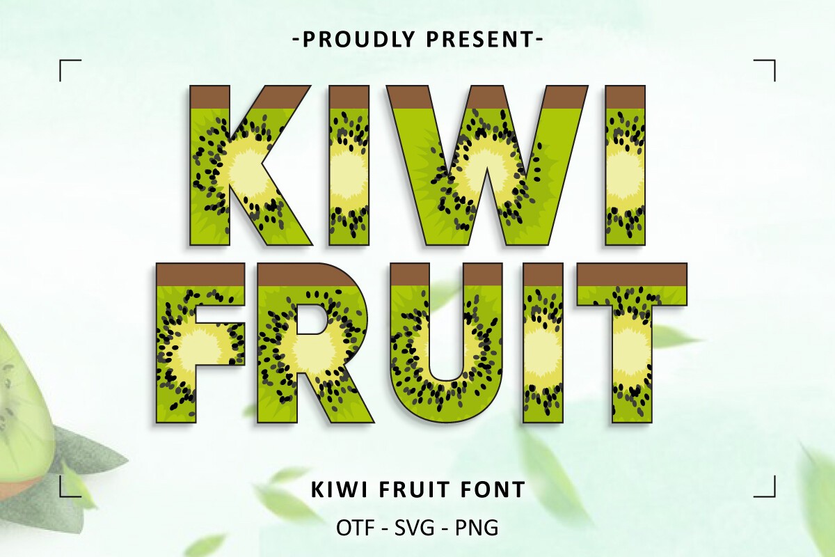 Пример шрифта Kiwi Fruit Regular