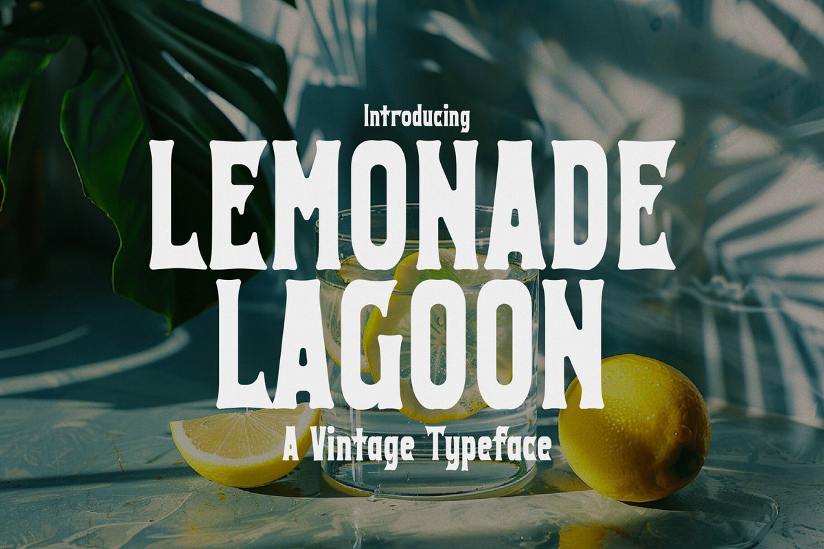 Пример шрифта Lemonade Lagoon Regular