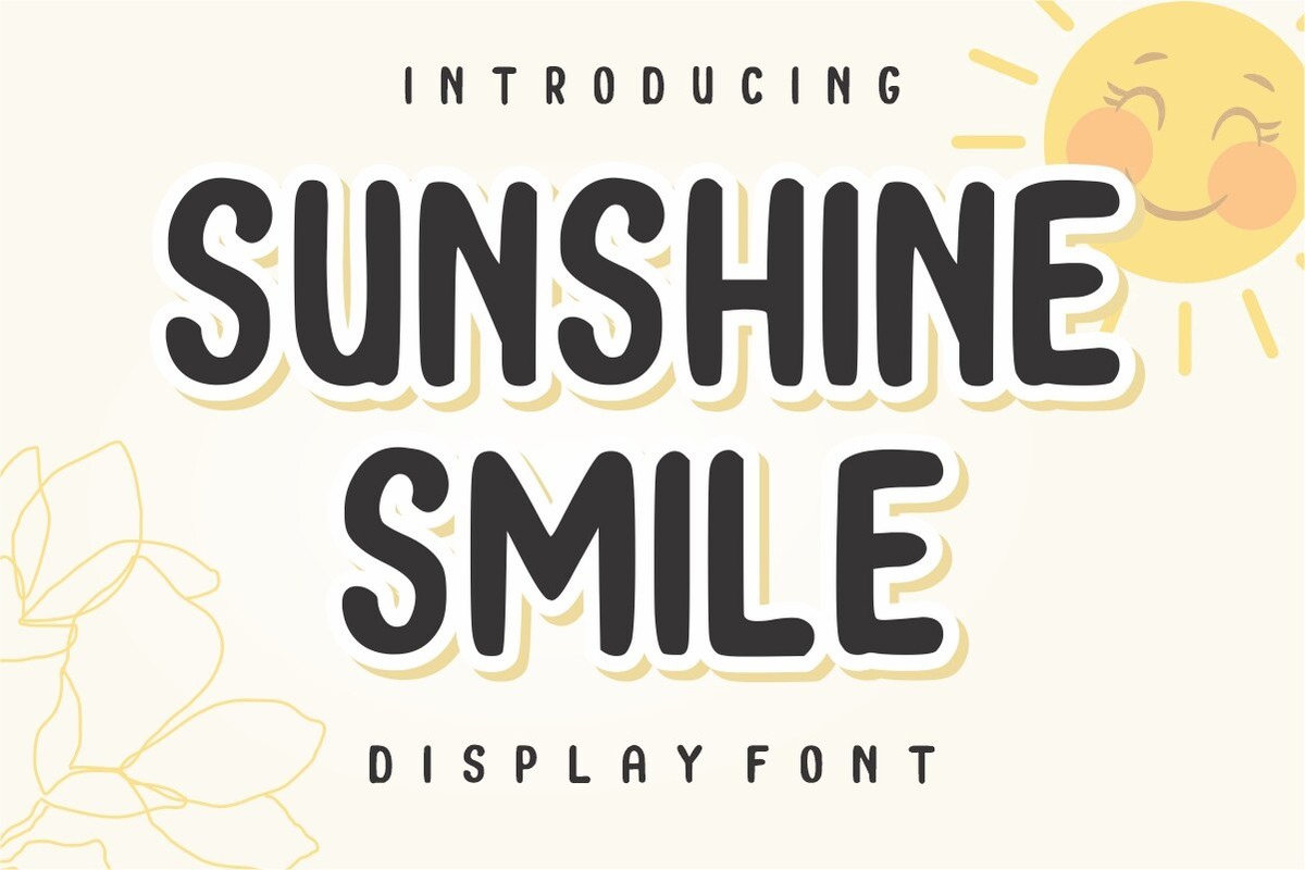 Пример шрифта Sunshine Smile Regular