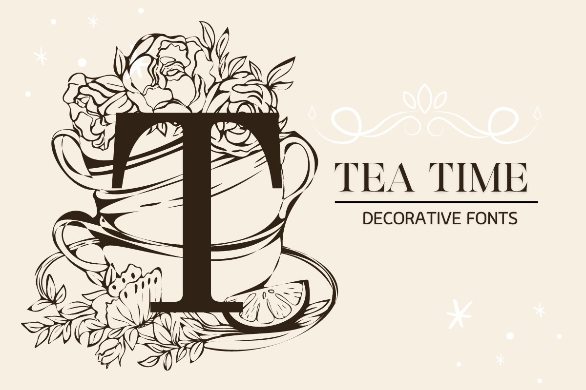 Пример шрифта Teatime