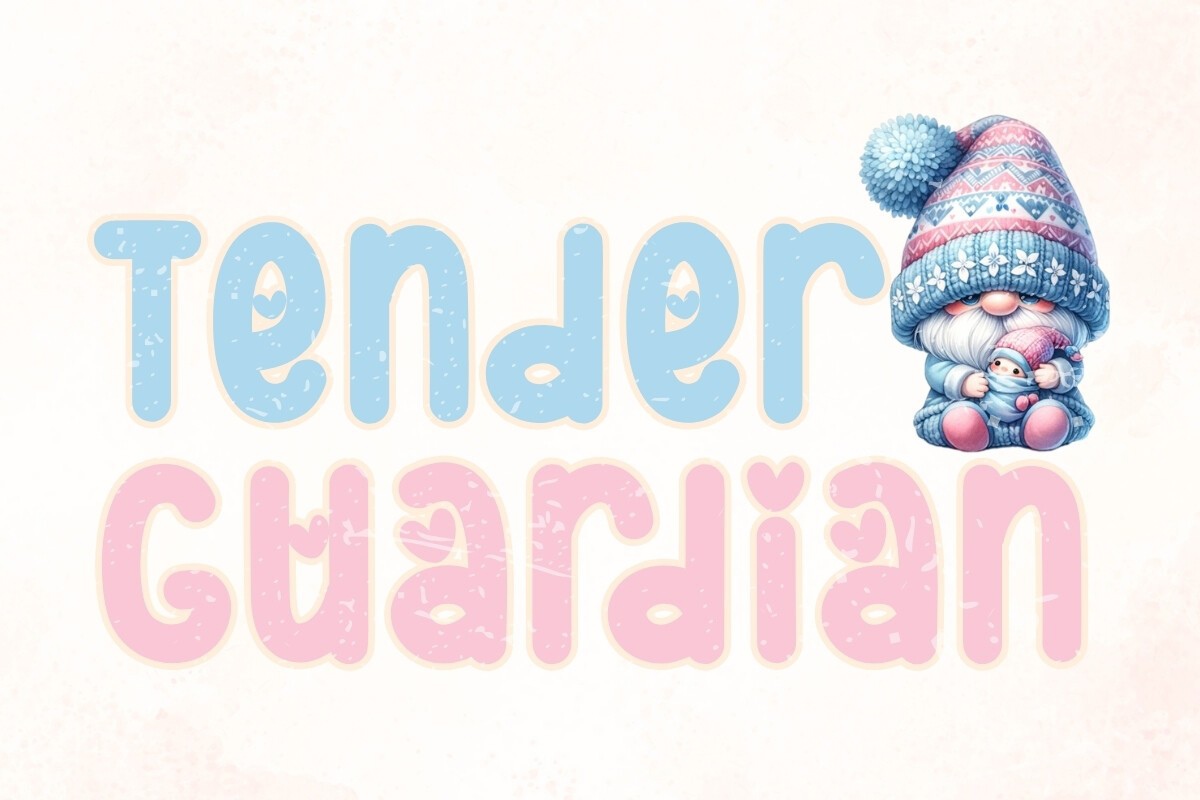 Пример шрифта Tender Guardian