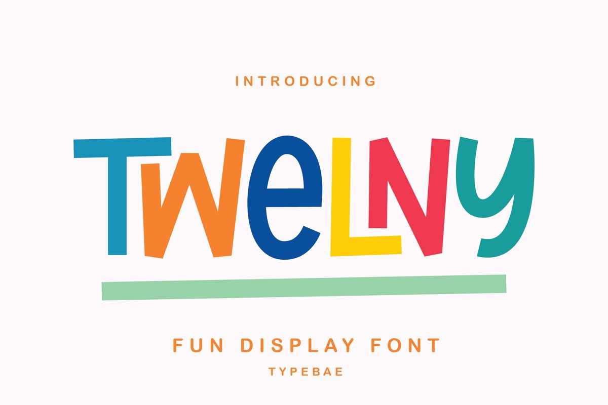 Пример шрифта Twelny Ligature