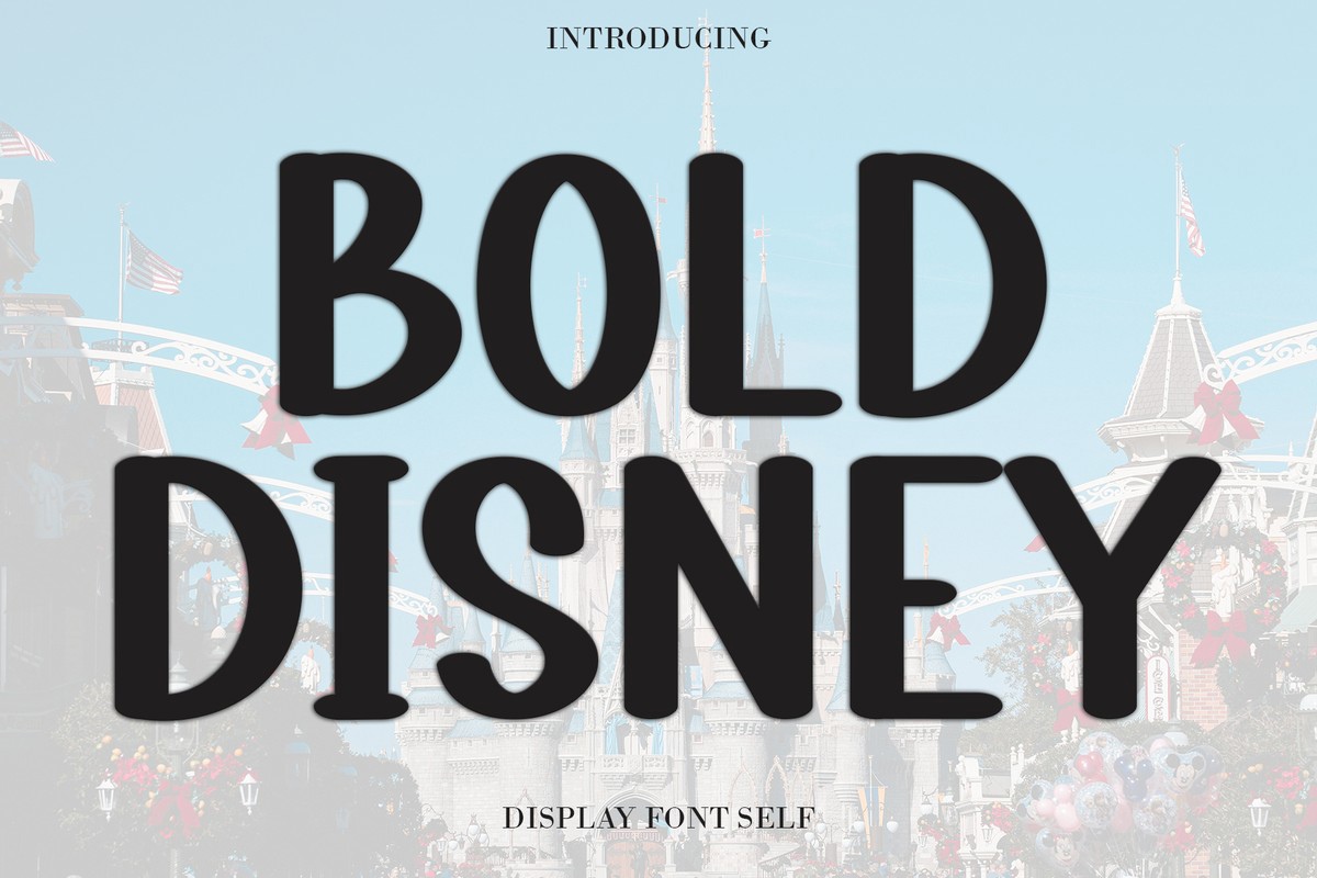 Пример шрифта Bold Disney Regular