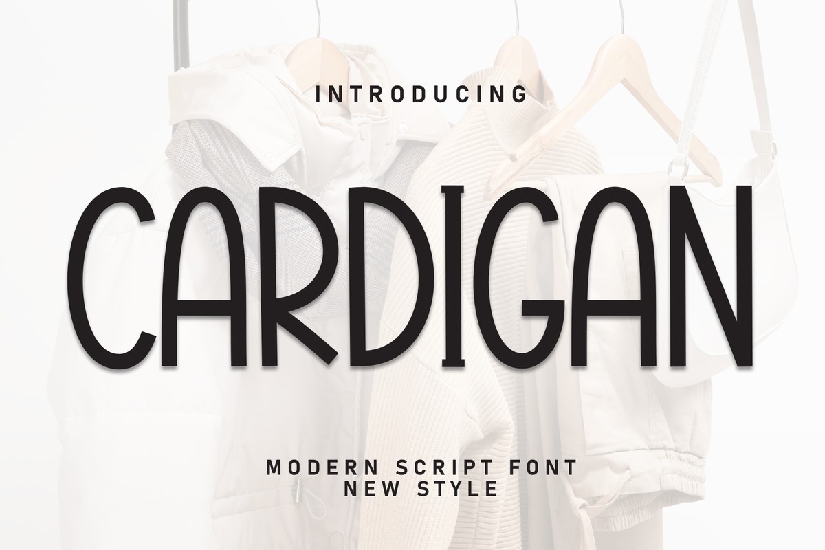 Пример шрифта Cardigan Regular