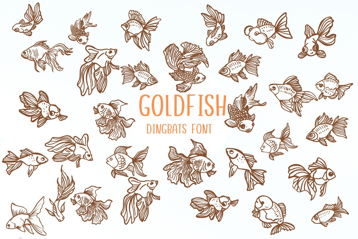 Пример шрифта Gold Fish Regular