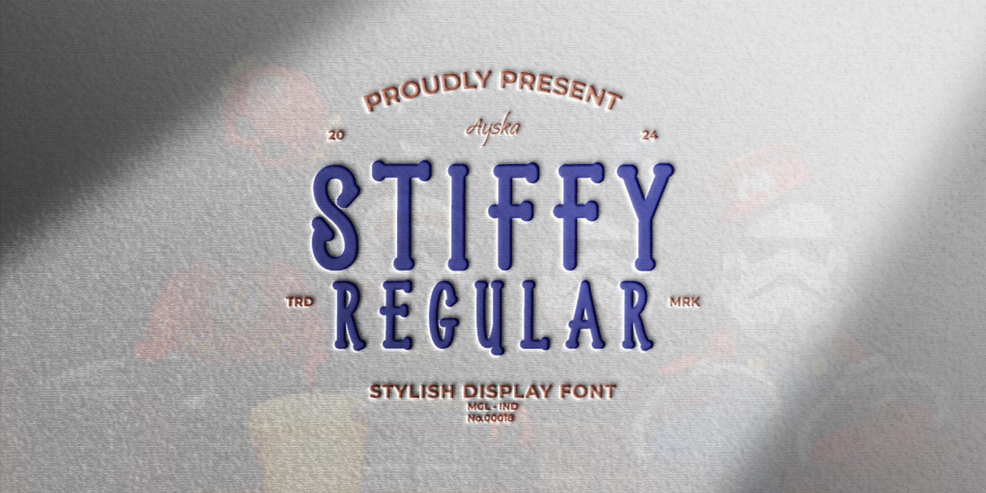 Пример шрифта Stiffy Bold