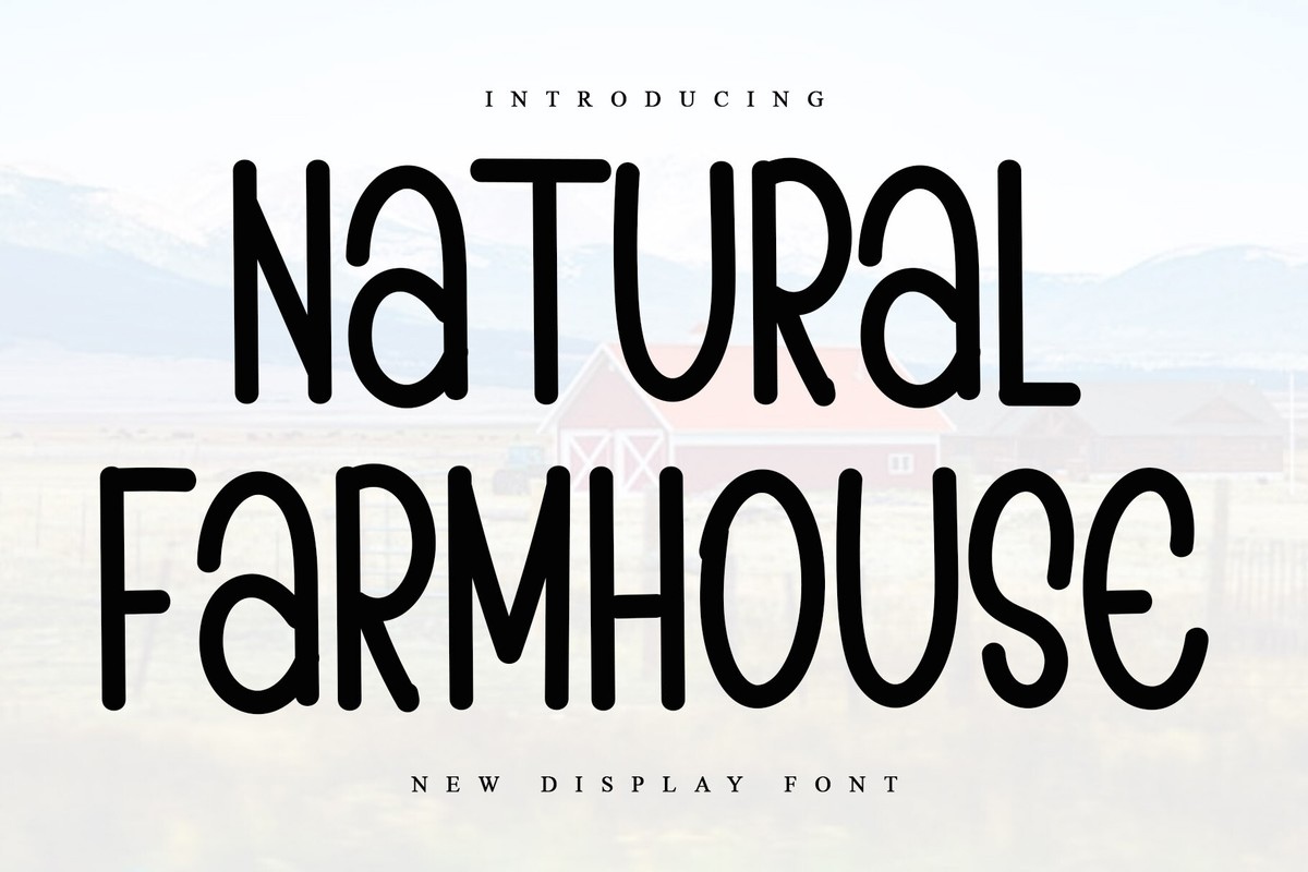 Пример шрифта Natural Farmhouse