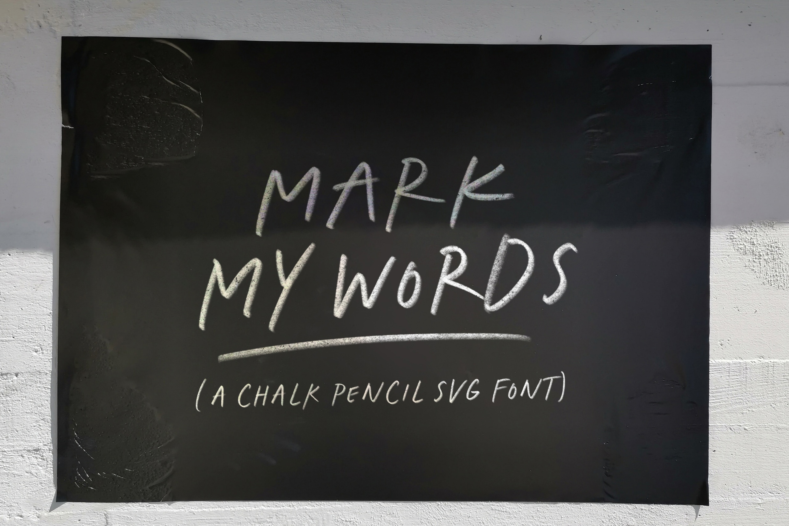 Пример шрифта Mark My Words