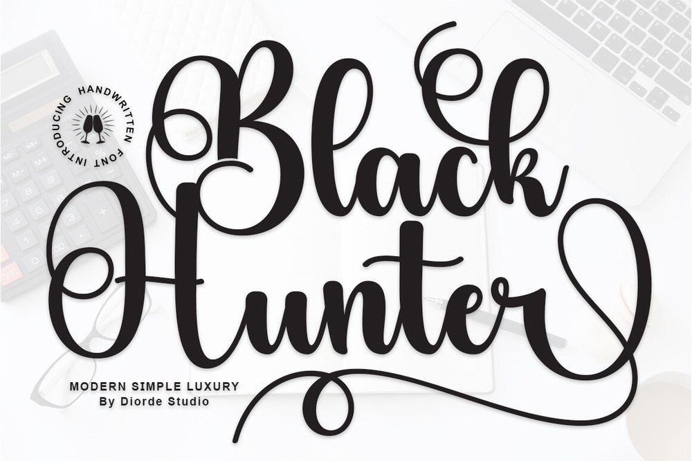 Пример шрифта Black Hunter Regular