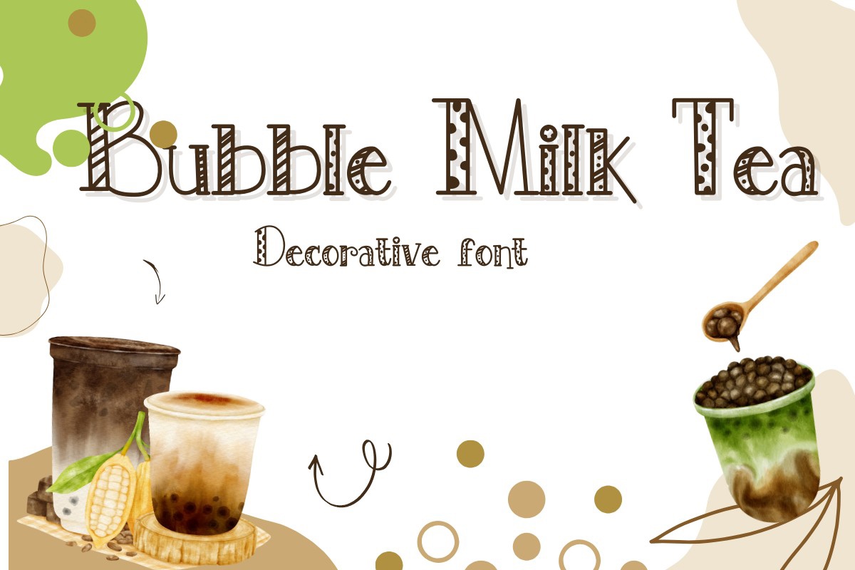 Пример шрифта Bubble Milk Tea Regular