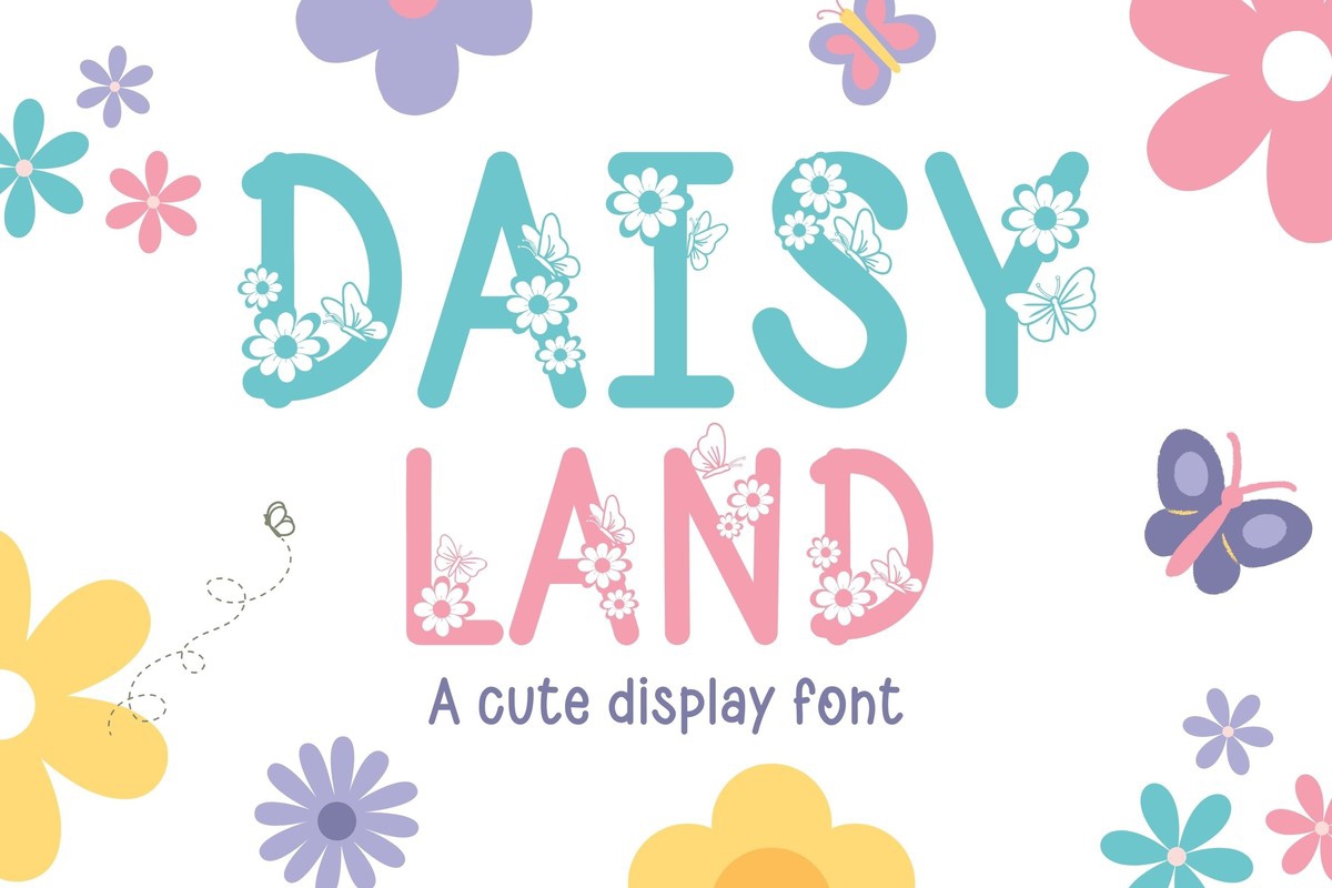 Пример шрифта Daisy Land Regular