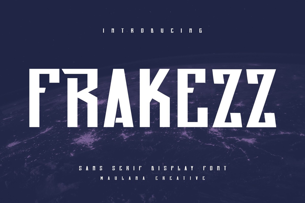 Пример шрифта Frakezz Regular