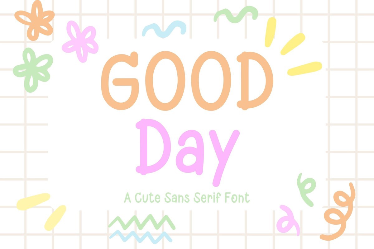 Пример шрифта Good Day