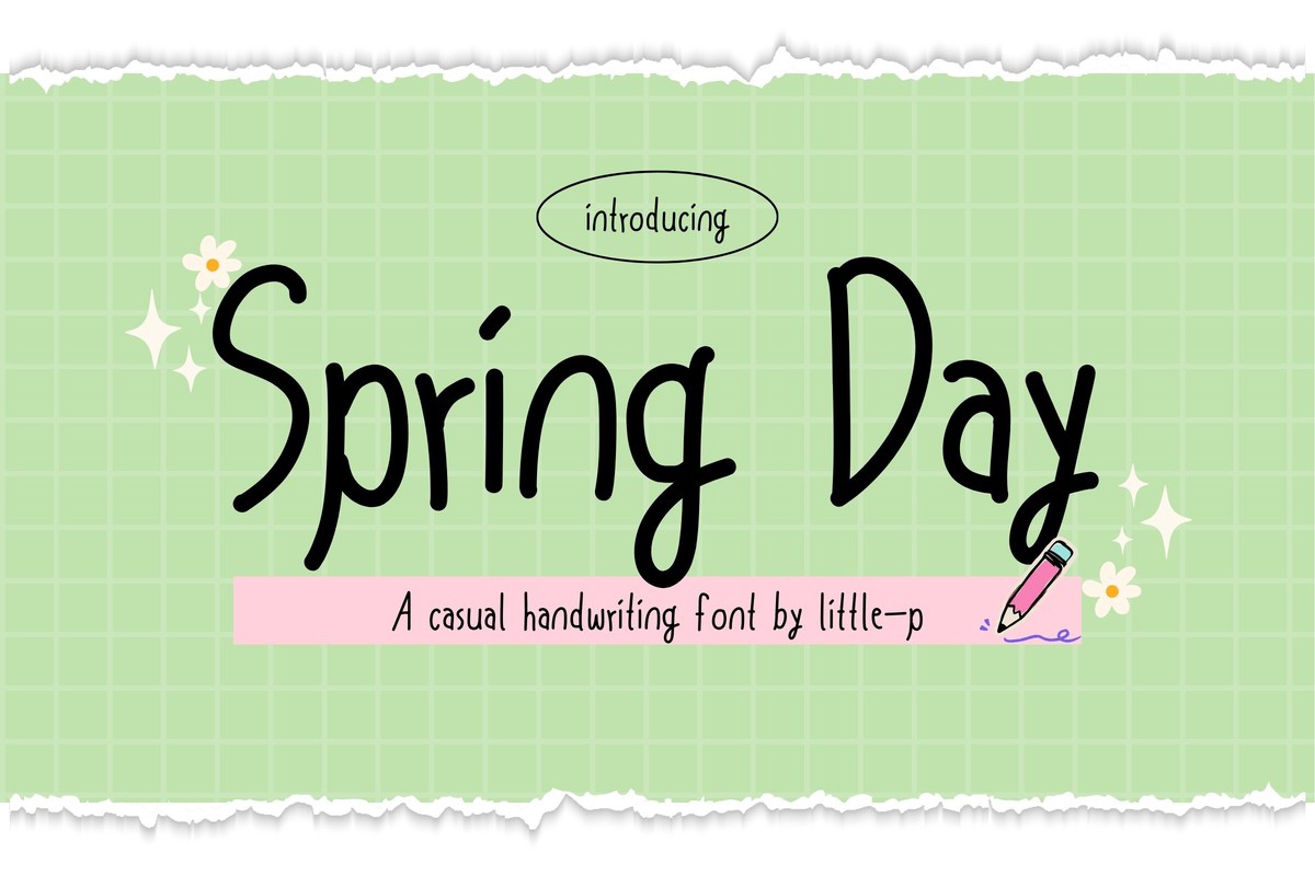 Пример шрифта Spring Day Regular