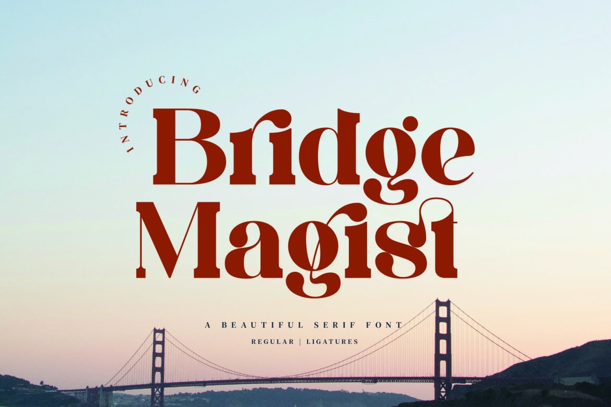 Пример шрифта Bridge Magist