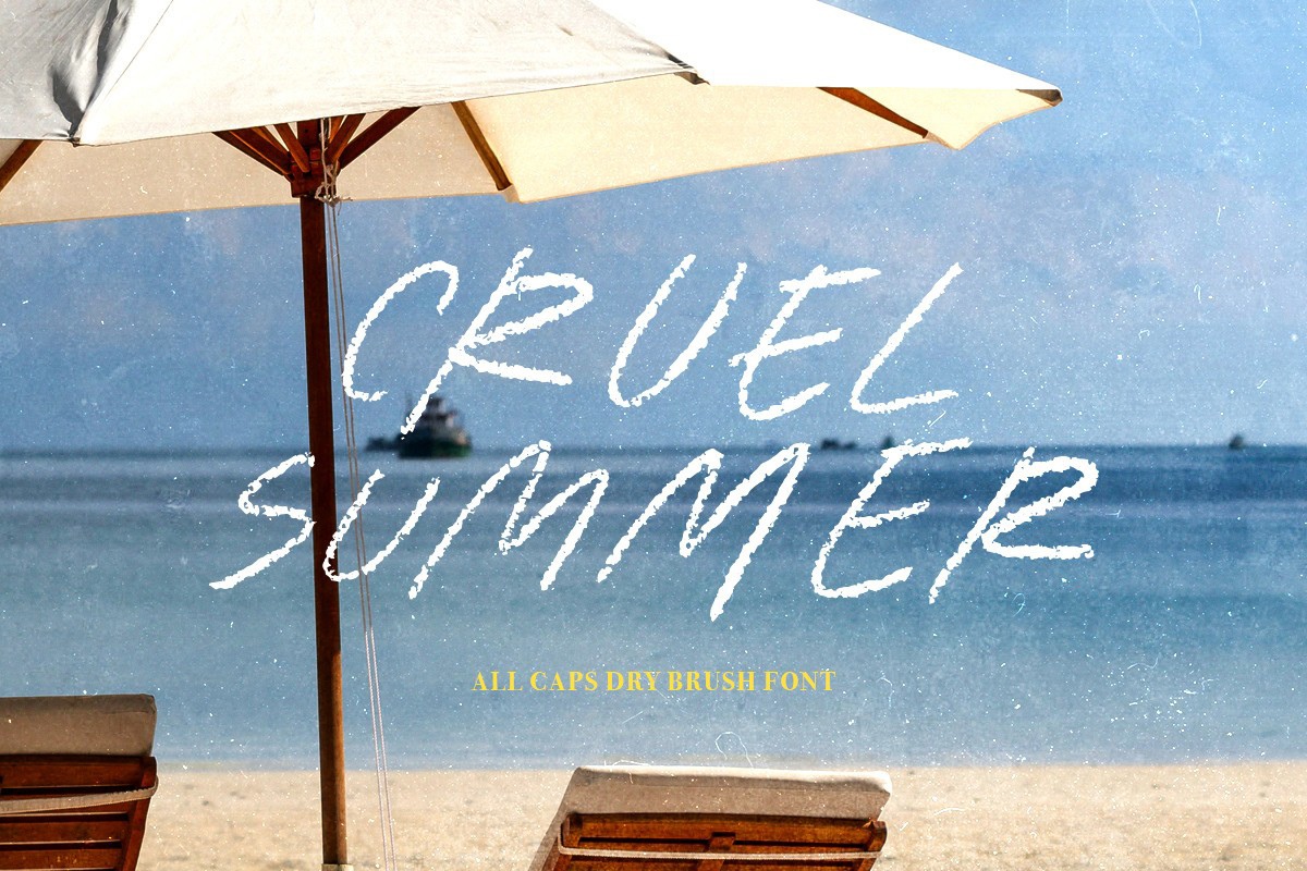 Пример шрифта Cruel Summer