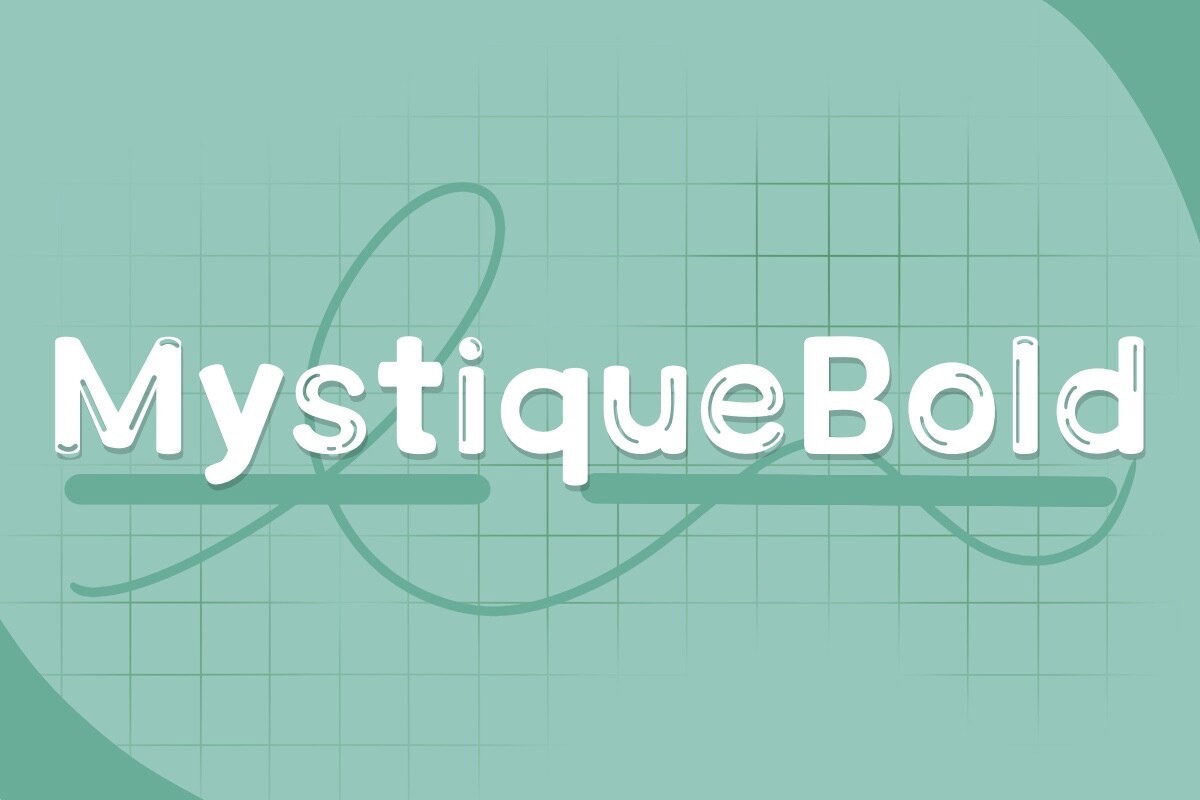 Пример шрифта Mystique Bold Regular